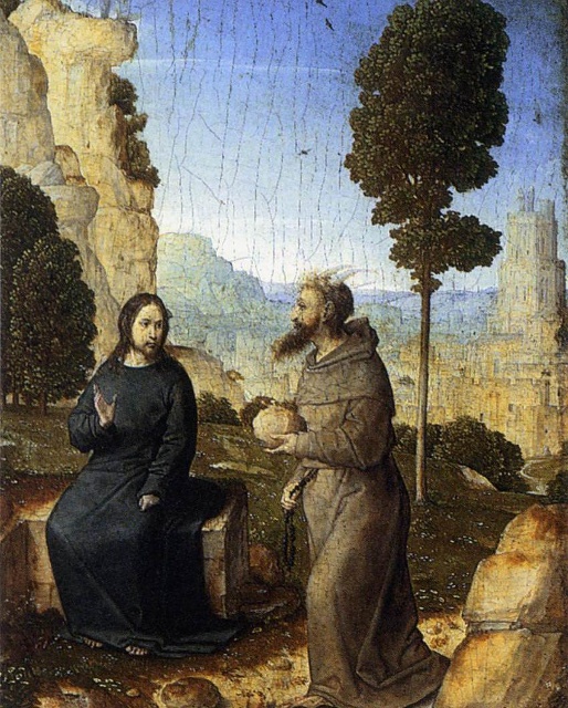 Juan de Flandes, Kuszenie Chrystusa, olej na desce, 1500-1504